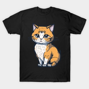 Cool Feline in Shades: Whiskered Purrfection for Cat Miaw Lovers T-Shirt